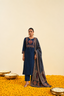 Navy Blue Cotton Kurta Set